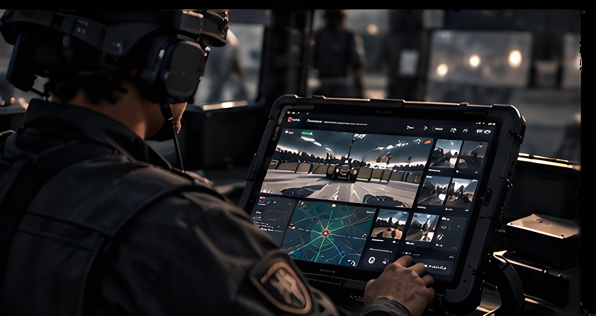 Operator at the control station