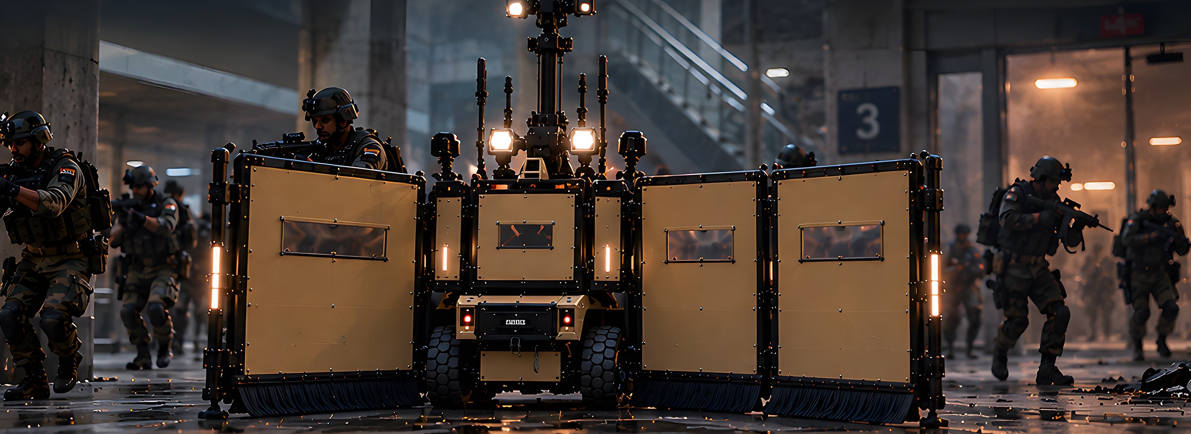 Crowd-Management UGV